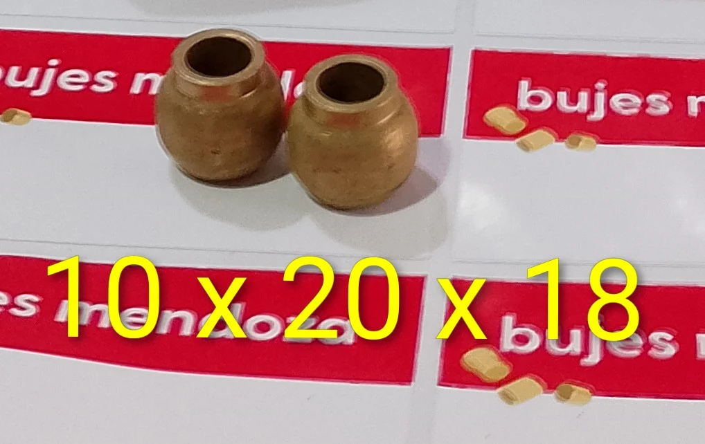 buje esférico con cuello 10x20x18
