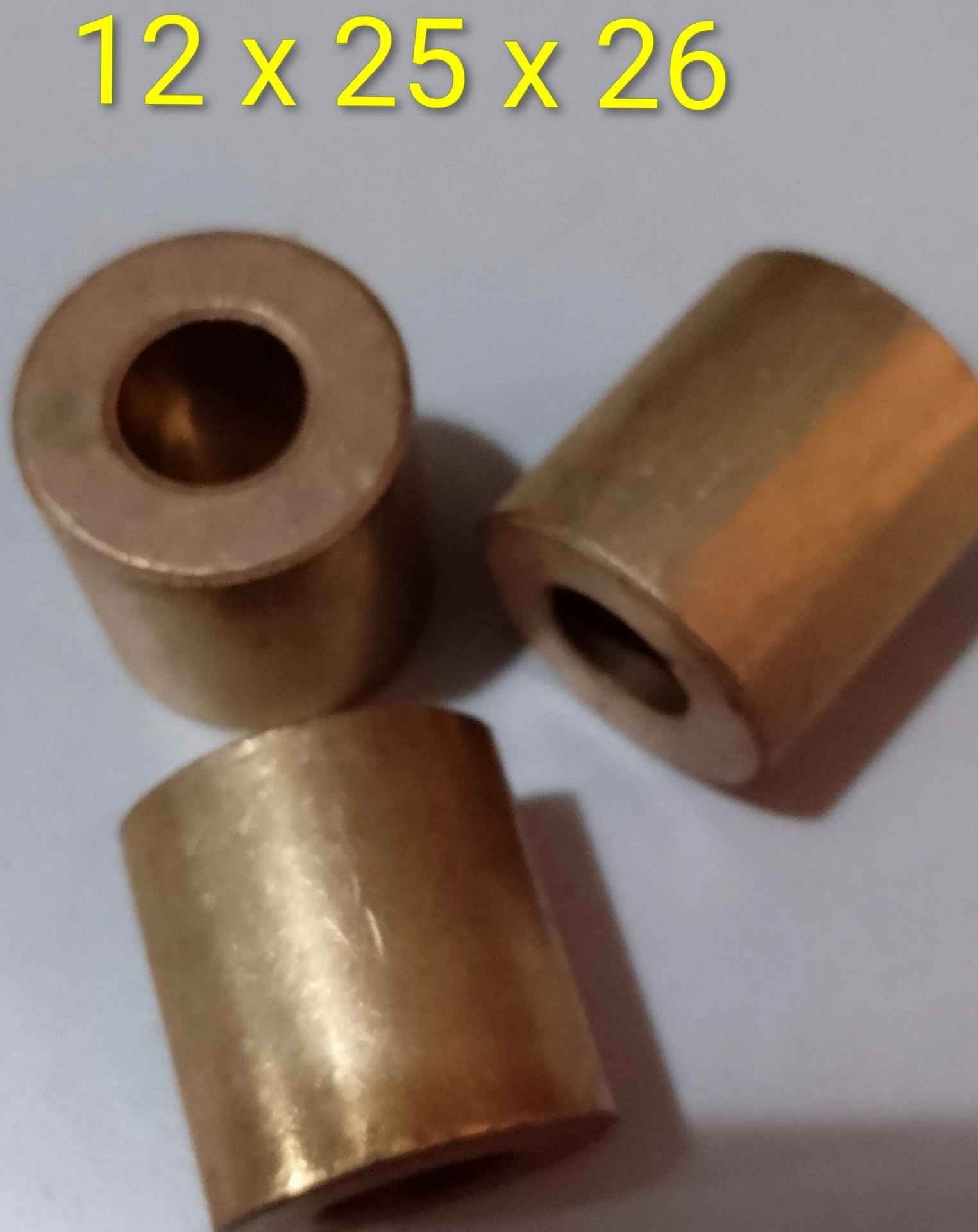 Buje cilíndrico 12x25x26
