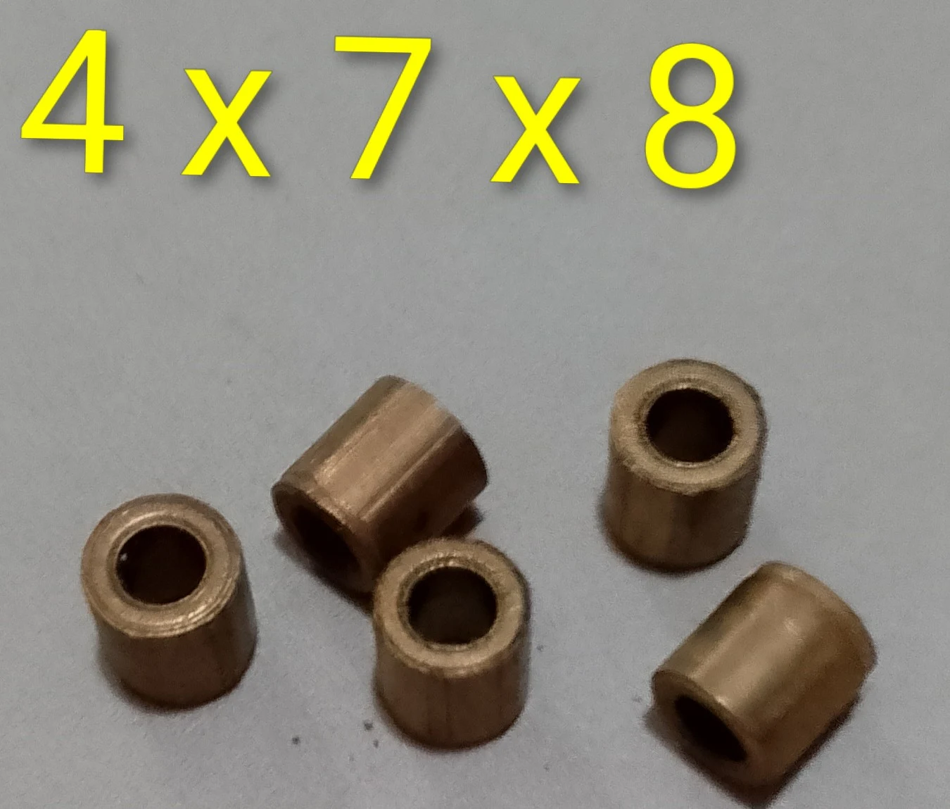 Buje cilíndrico 4x7x8