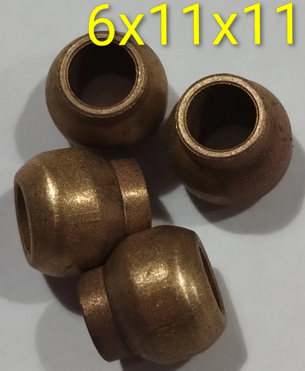Buje esférico con cuello 6x11x11