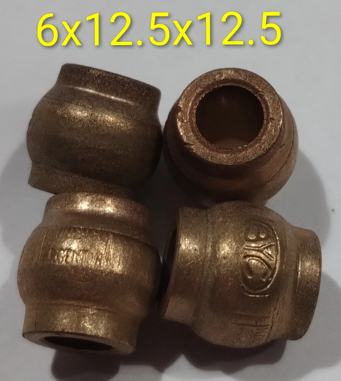 Buje esférico con cuello 6x12.5x12.5