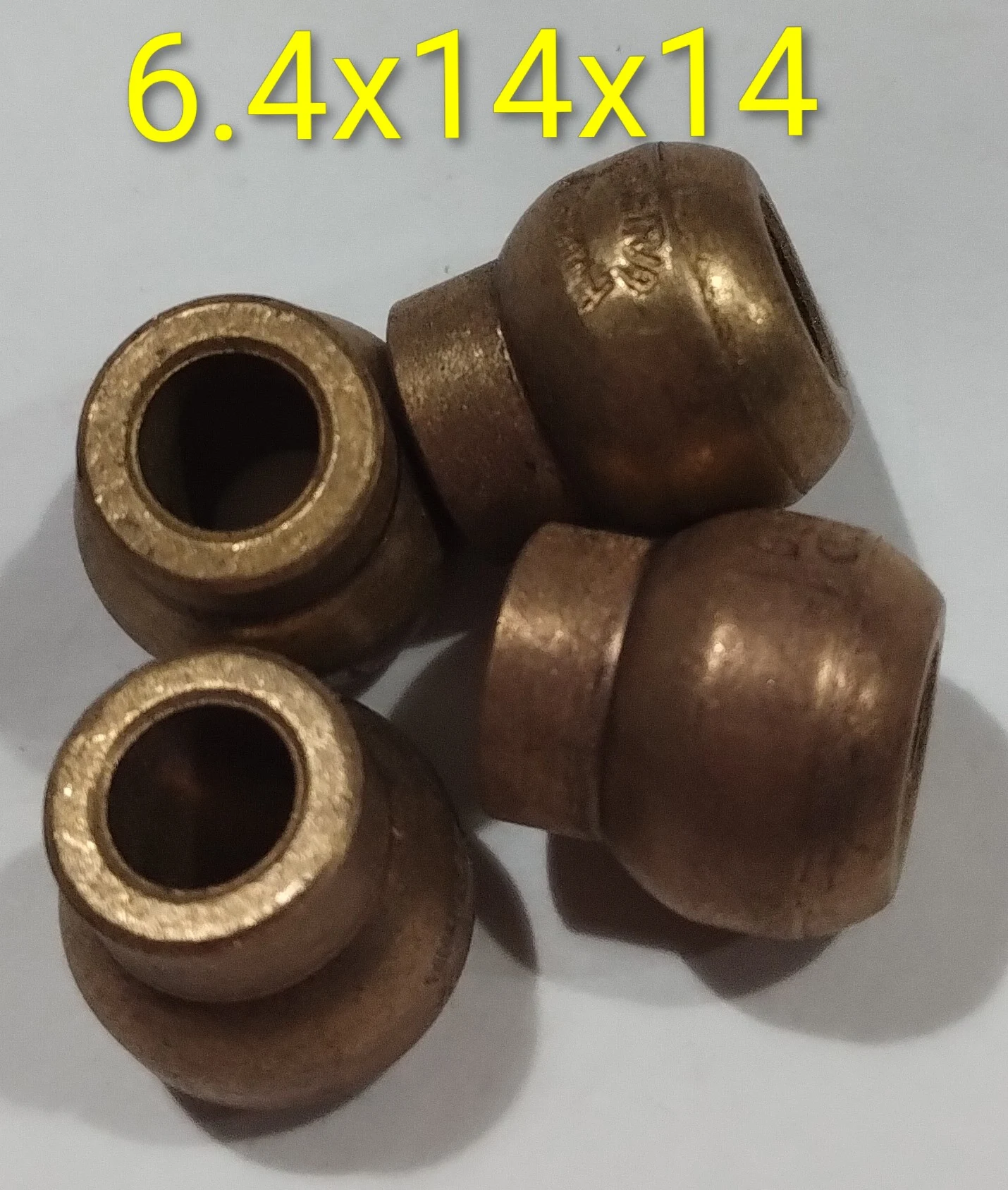 Buje esférico con cuello 6.4x14x14
