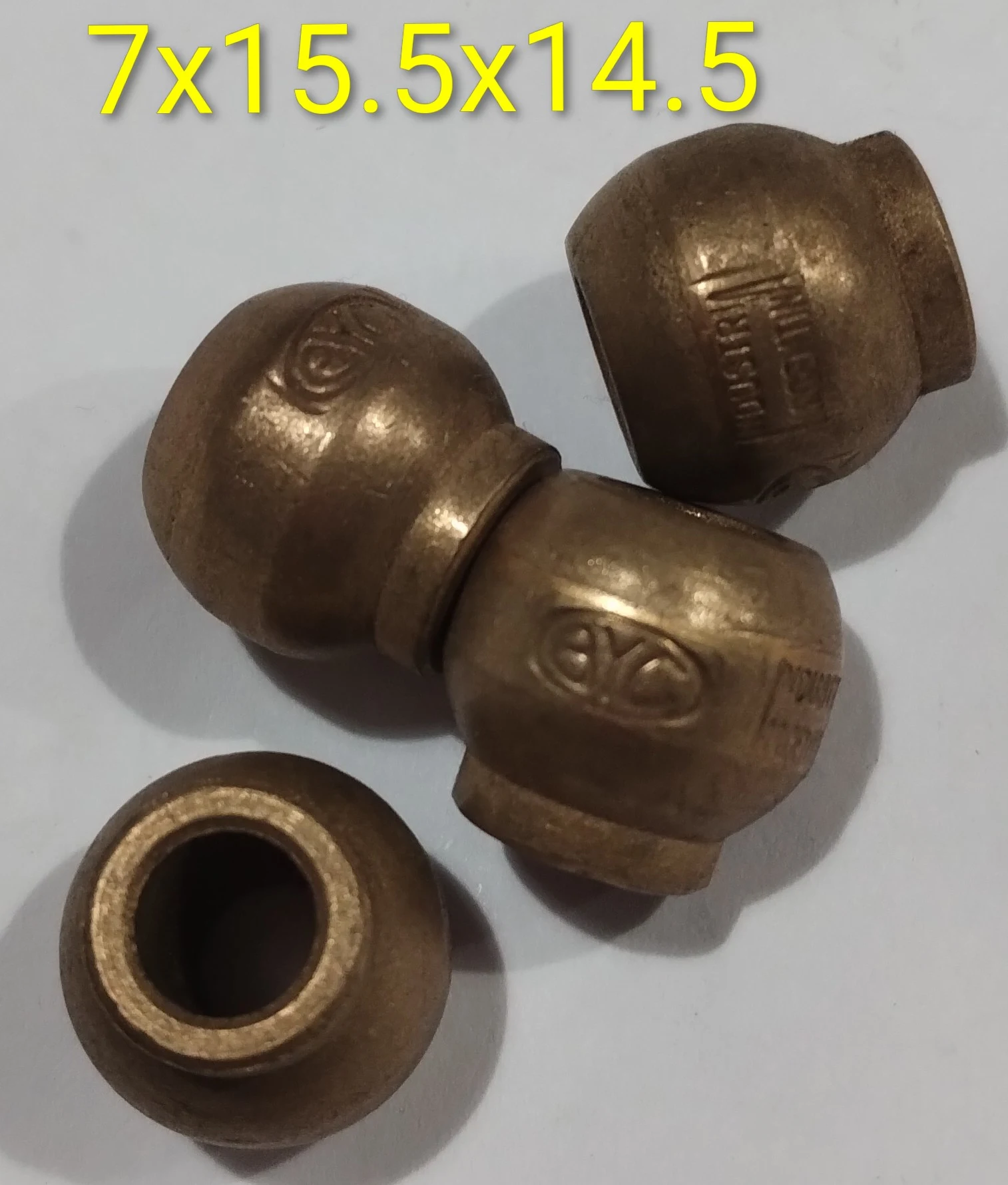 Buje esférico con cuello 7x15.5x14.5
