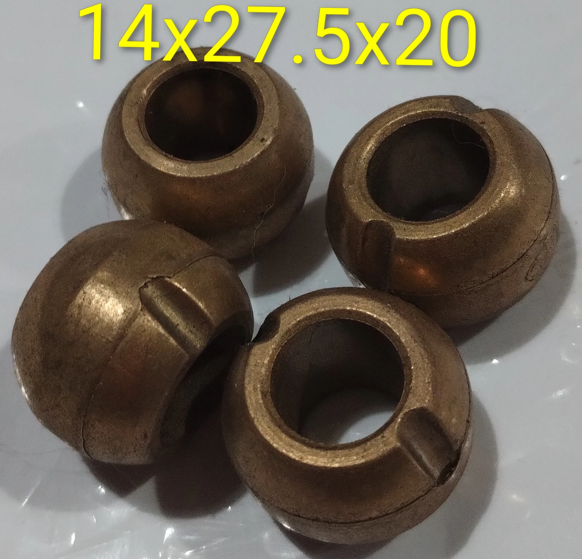 Buje de bronce esférico 14x27.5x20