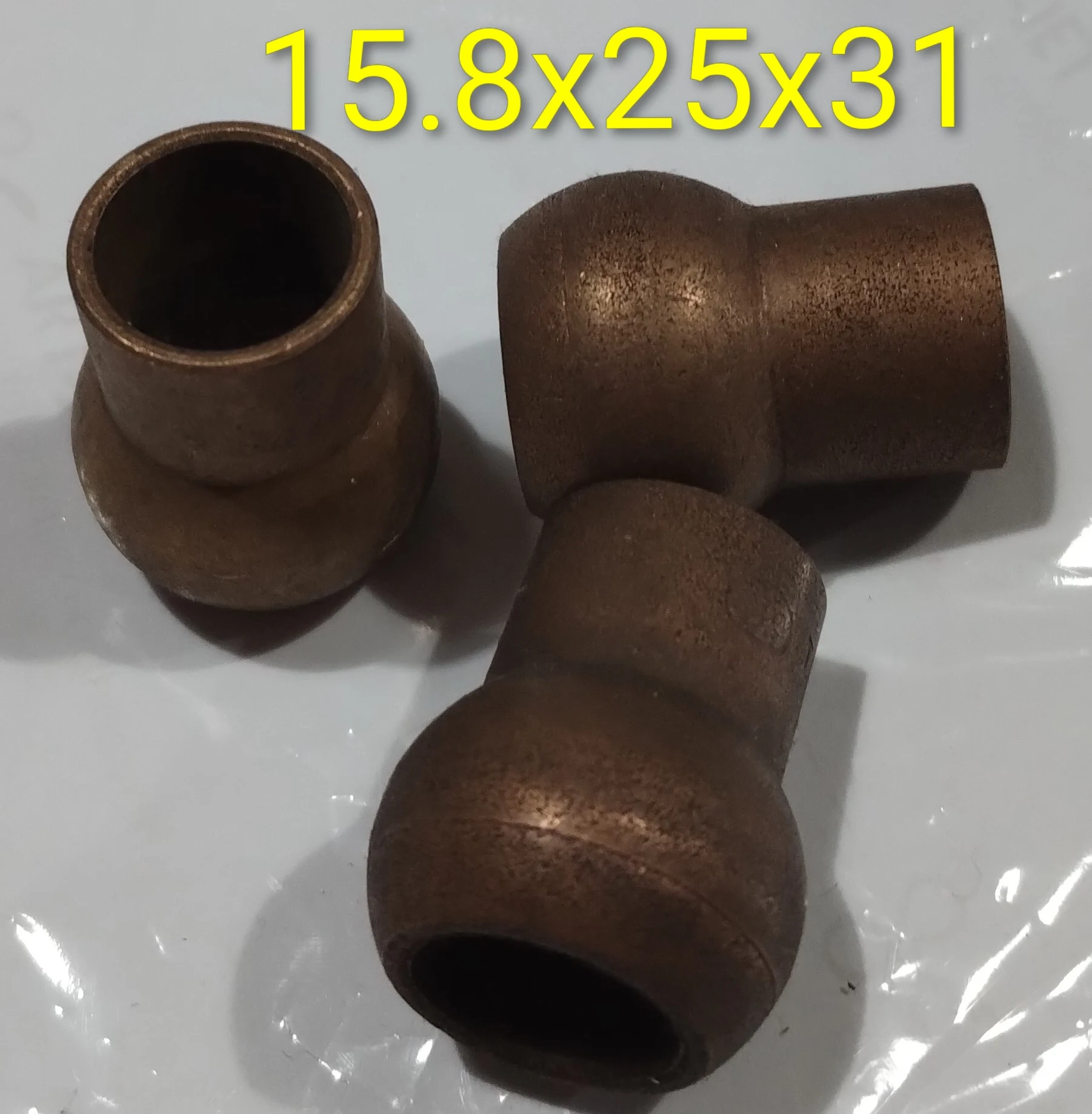 Buje esférico con cuello 15.8x25x31