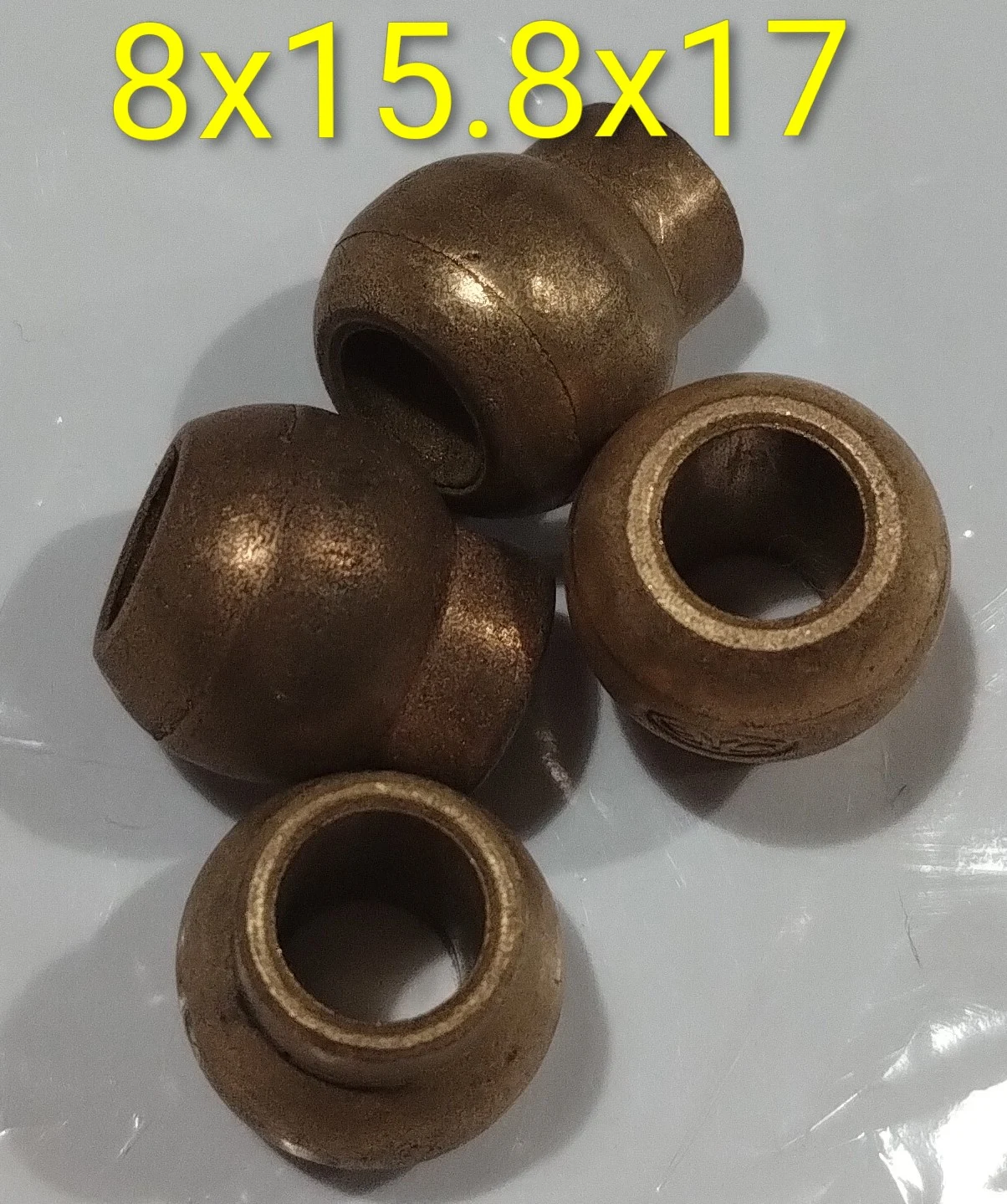 Buje esférico con cuello 8x15.8x17