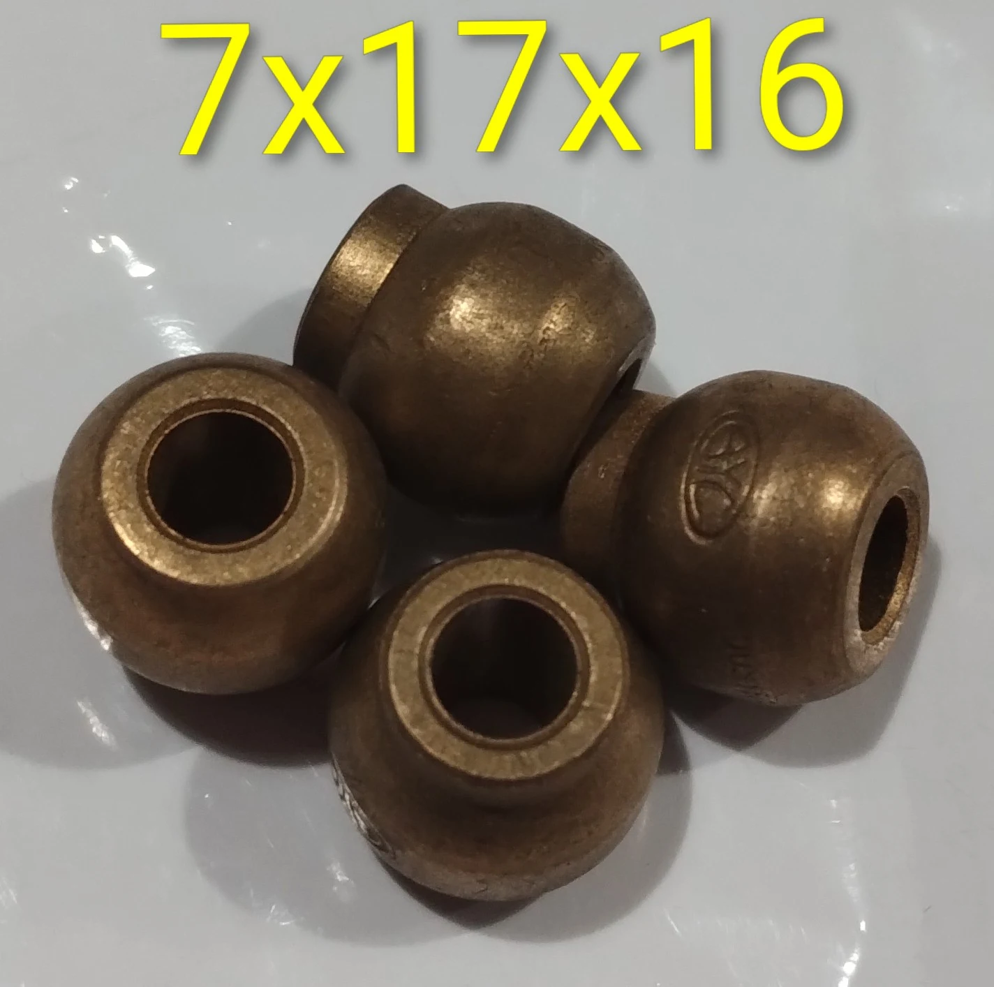 Buje esférico con cuello 7x17x16