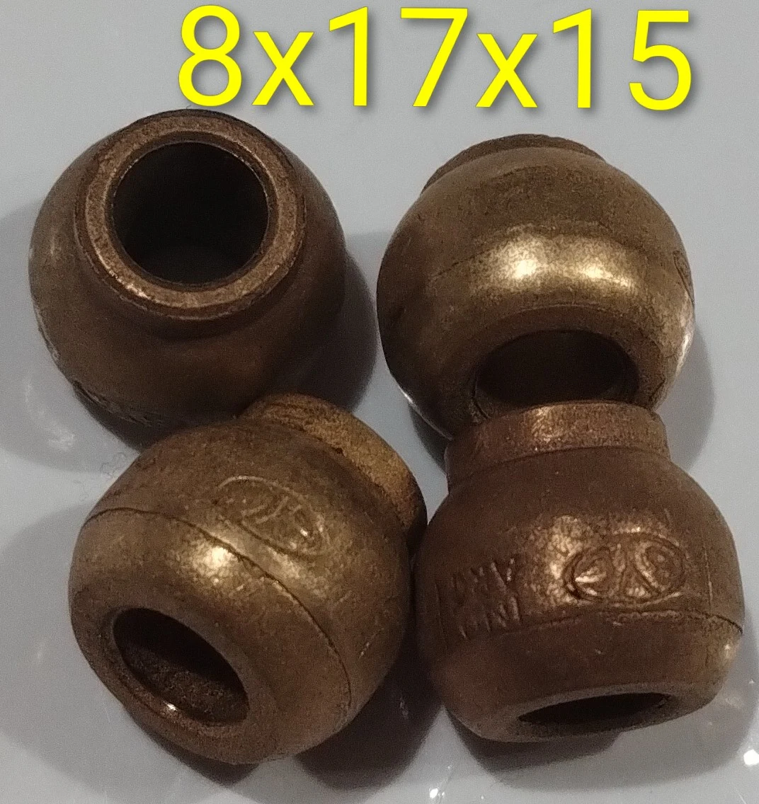 Buje esférico con cuello 8x17x15