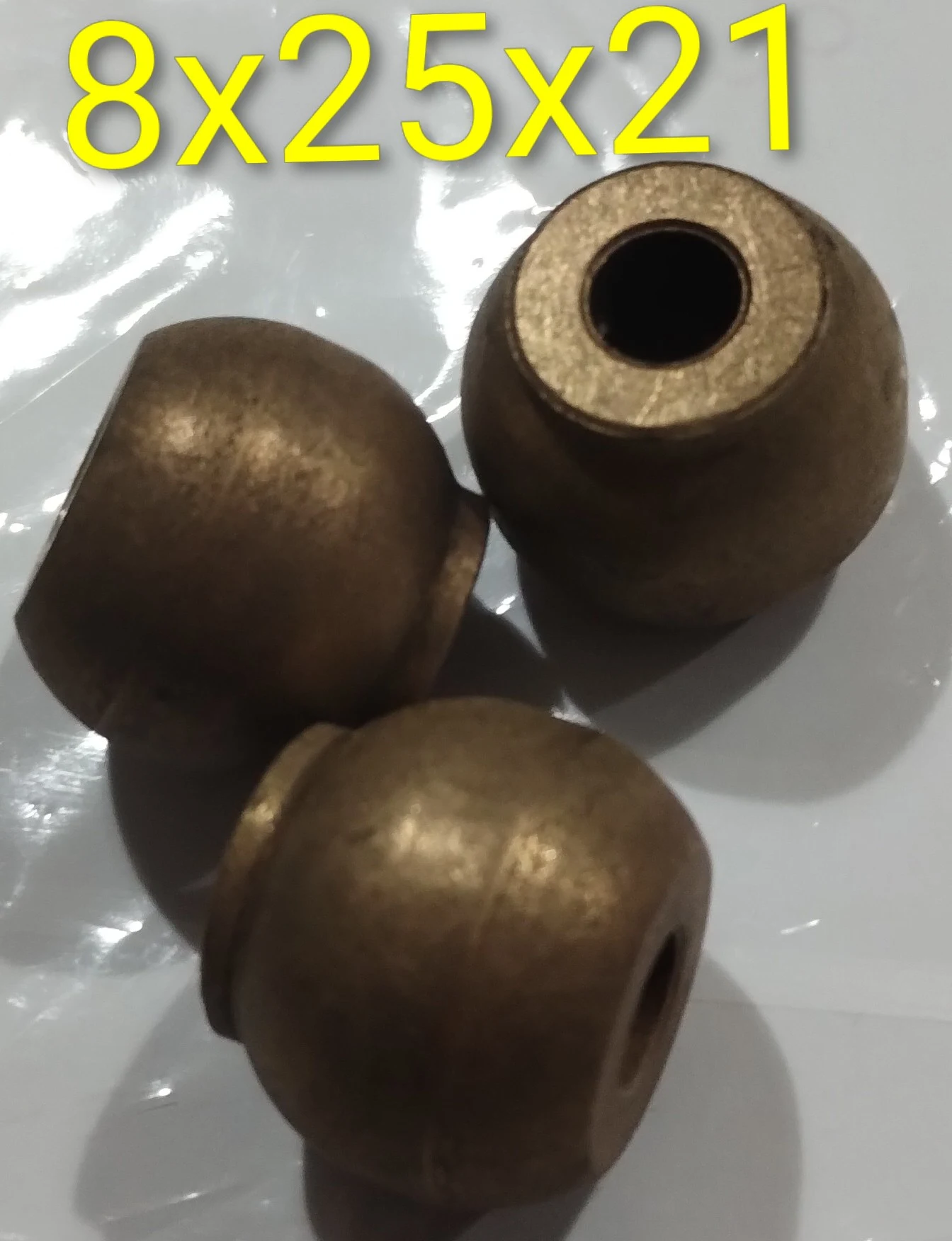 Buje esférico con cuello 8x25x21