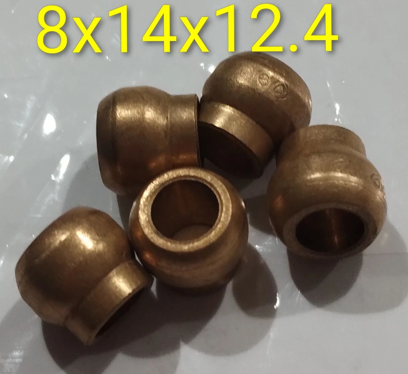 Buje esférico con cuello 8x14x12.4