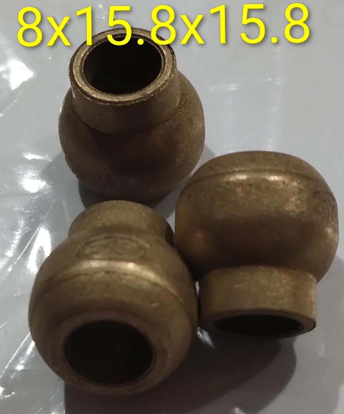 Buje esférico con cuello 8x15.8x15.8
