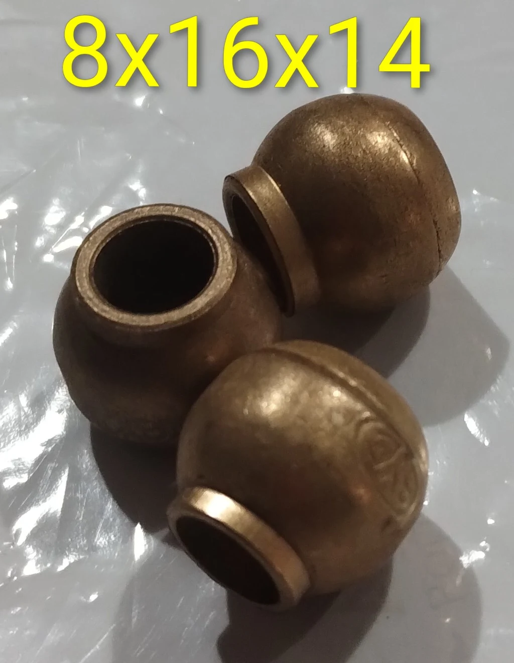Buje esférico con cuello 8x16x14