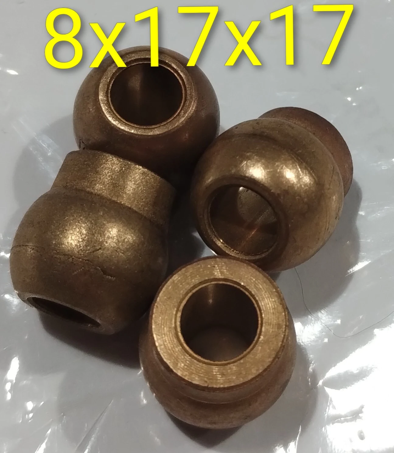Buje esférico con cuello 8x17x17