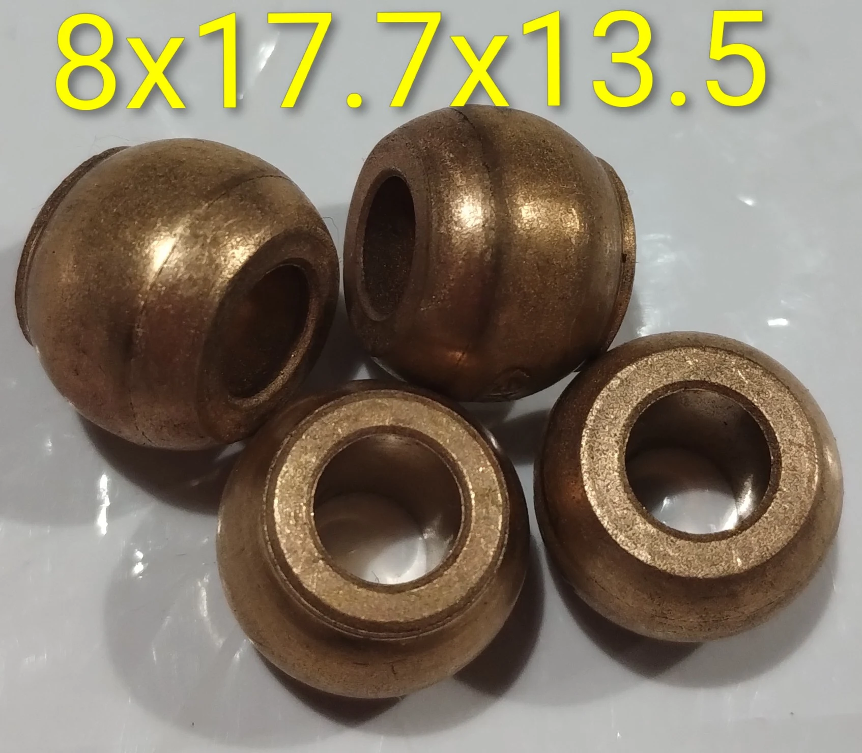 Buje esférico con cuello 8x17.7x13.5