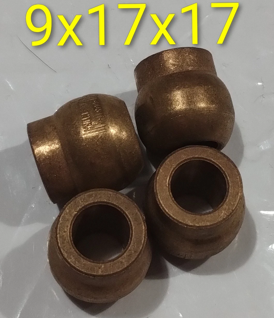 Buje esférico con cuello 9x17x17