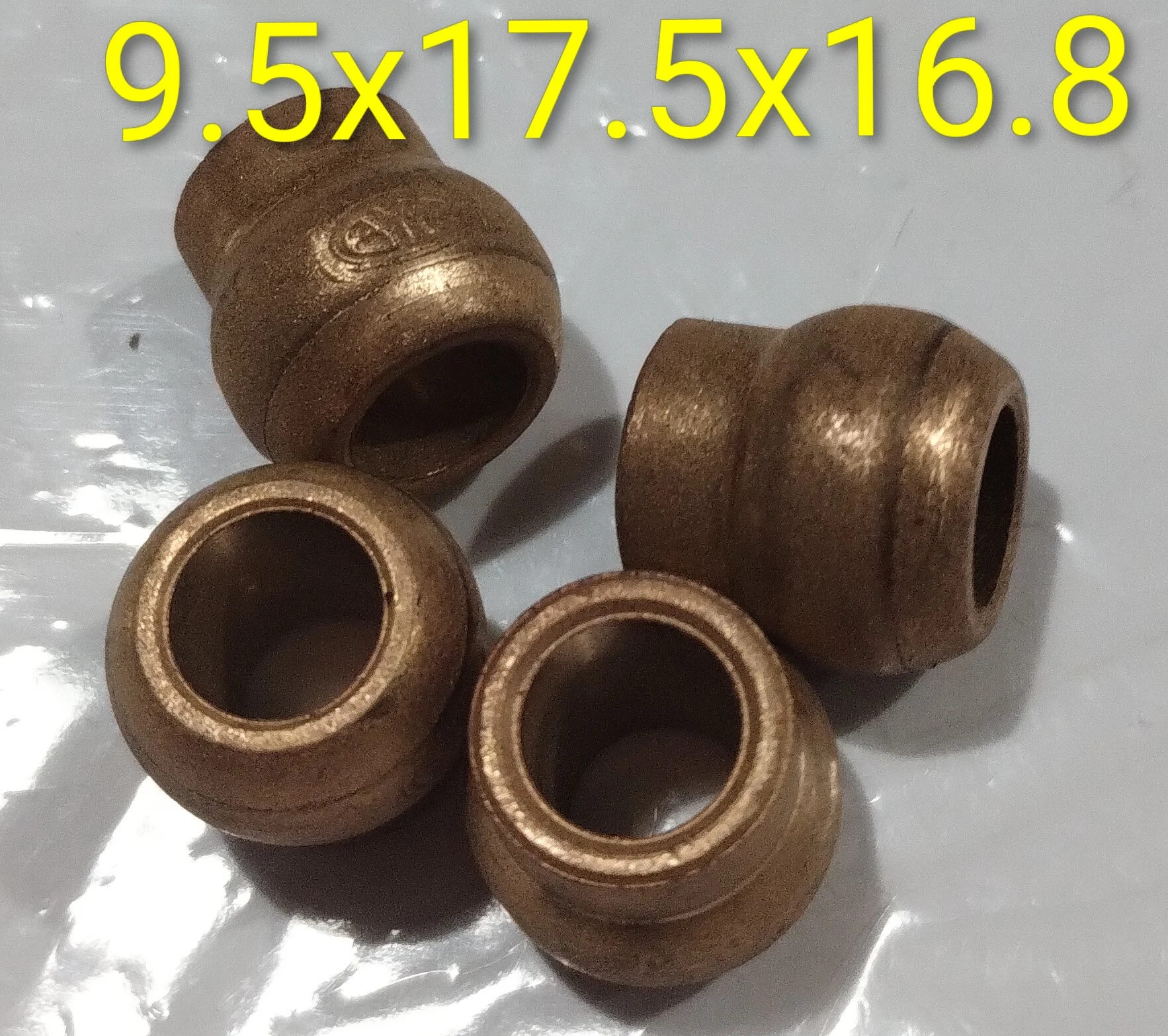 Buje esférico con cuello 9.5x17.5x16.8