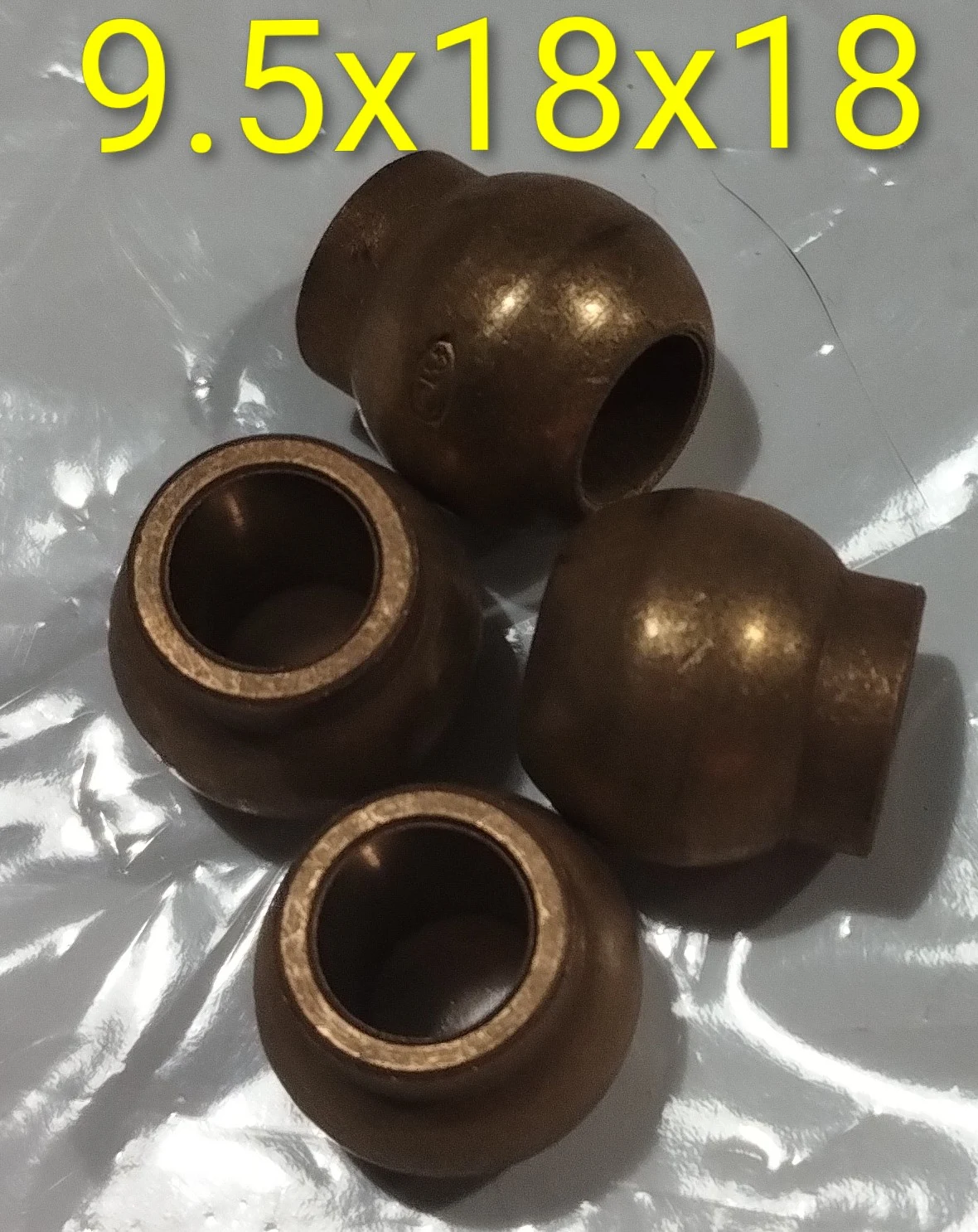 Buje esférico con cuello 9.5x18x18