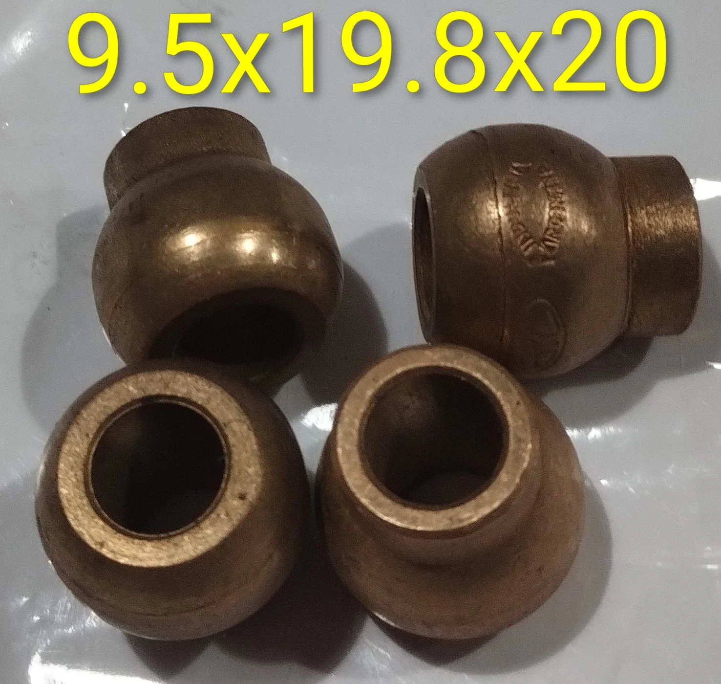Buje esférico con cuello 9.5x19.8x20