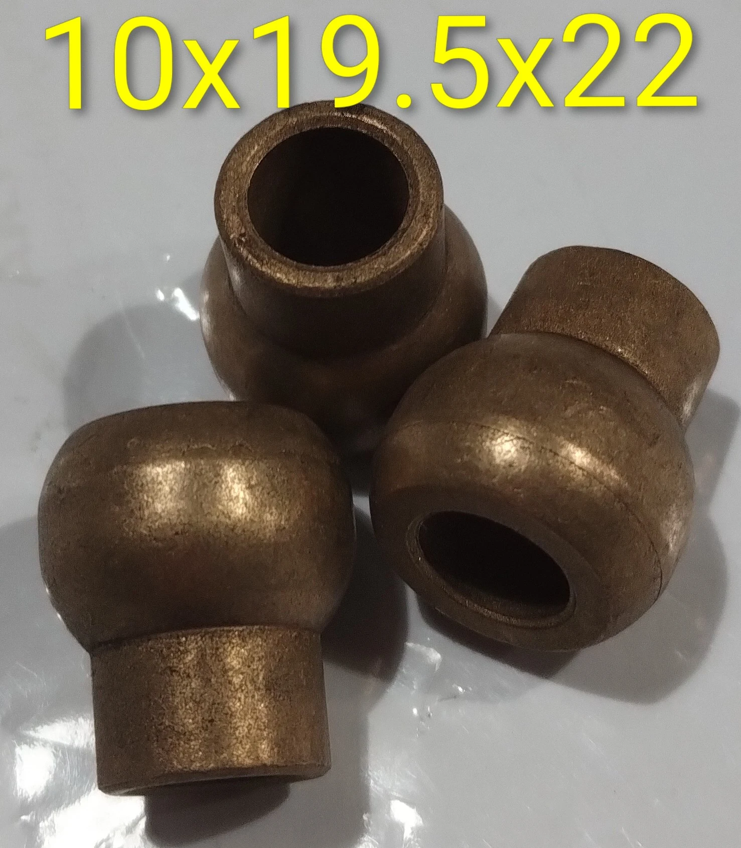 Buje esférico con cuello 10x19.5x22
