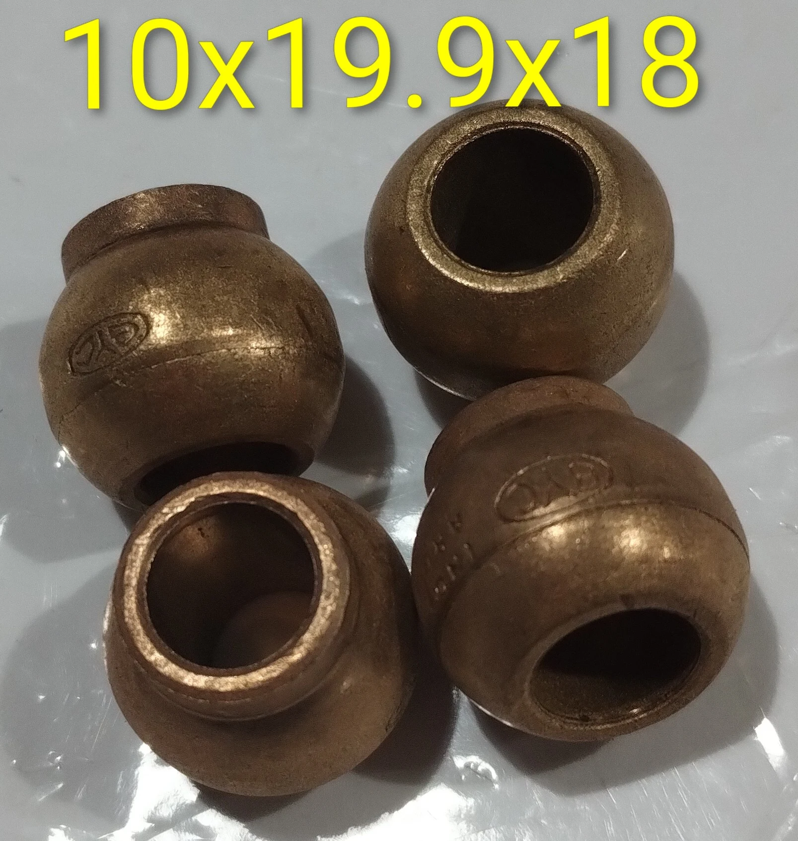 Buje esférico con cuello 10x19.9x18