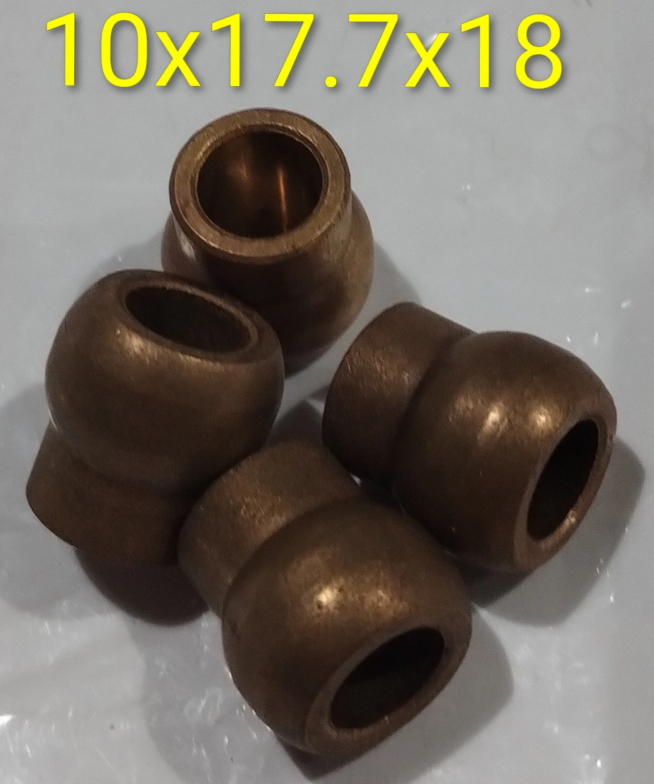 Buje esférico con cuello 10x17.7x18