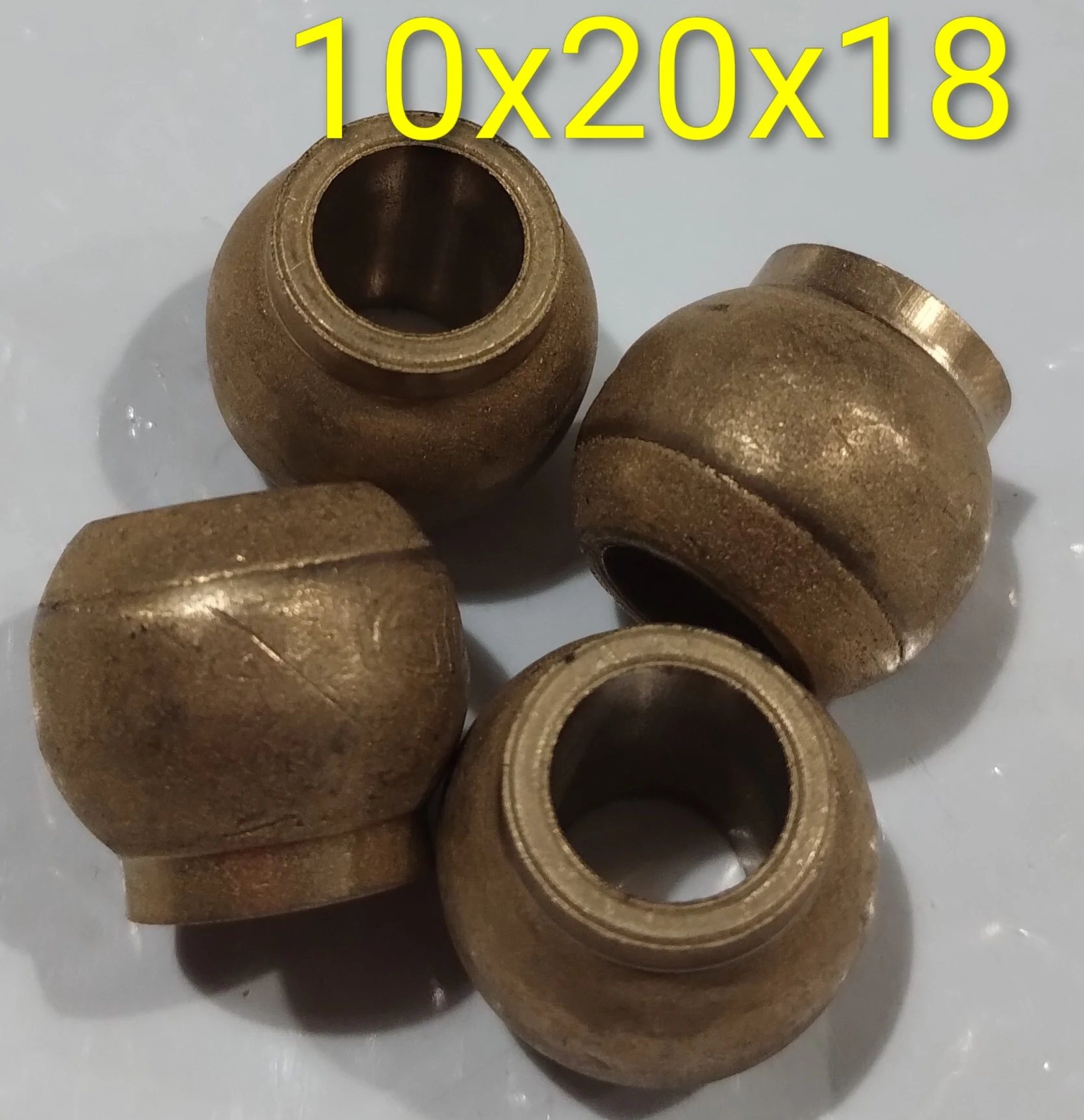 Buje esférico con cuello 10x20x18