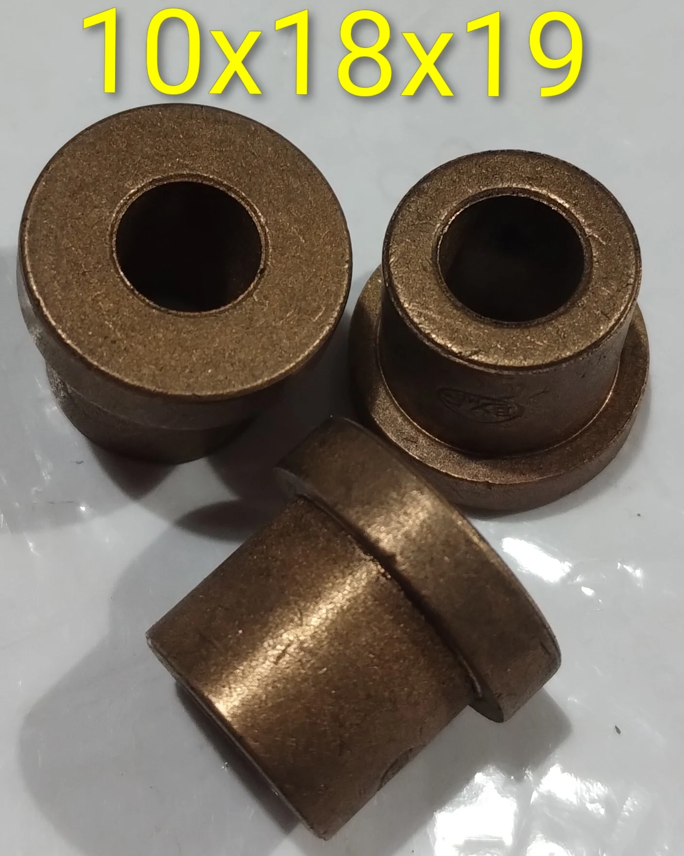 Buje cilindrico con tope 10x18x19