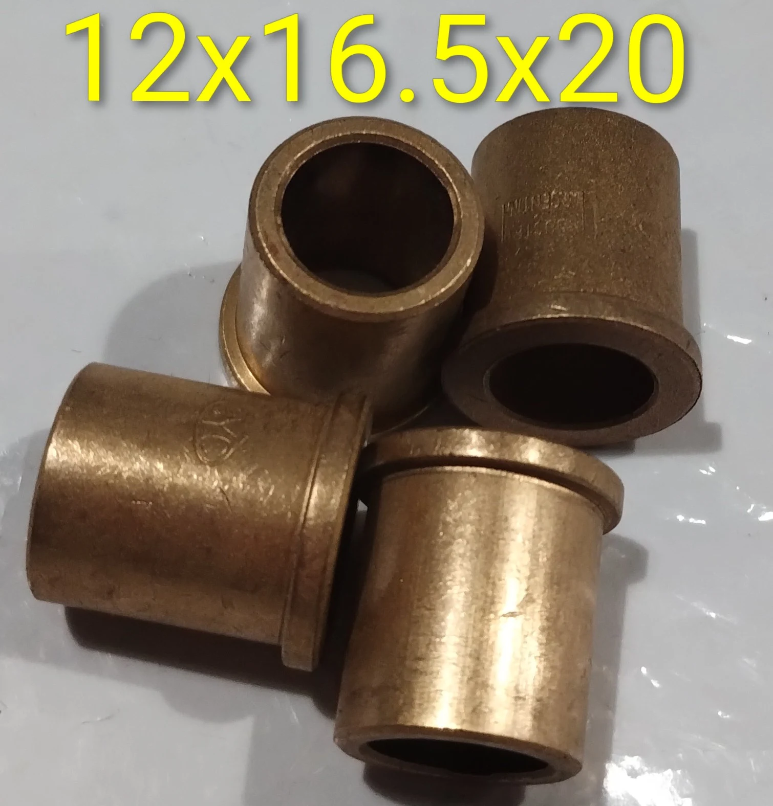 Buje cilíndrico con tope 12x16.5x20